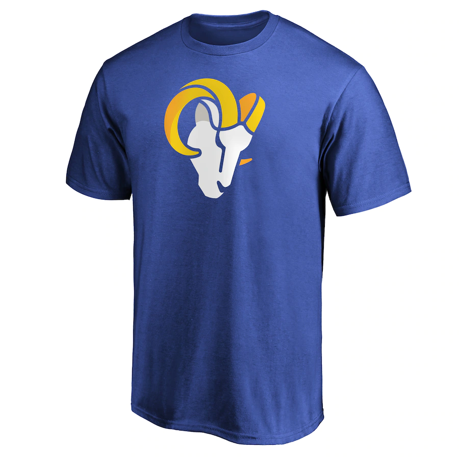 CAMISETA CON LOGO PRIMARIO PARA HOMBRE LOS ANGELES RAMS - AZUL REAL