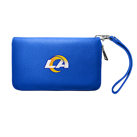 CARTERA ORGANIZADORA DE LOS ANGELES RAMS PEBBLE CON CREMALLERA