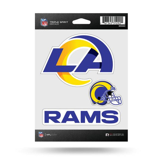 LOS ANGELES RAMS TRIPLE SPIRIT DECAL