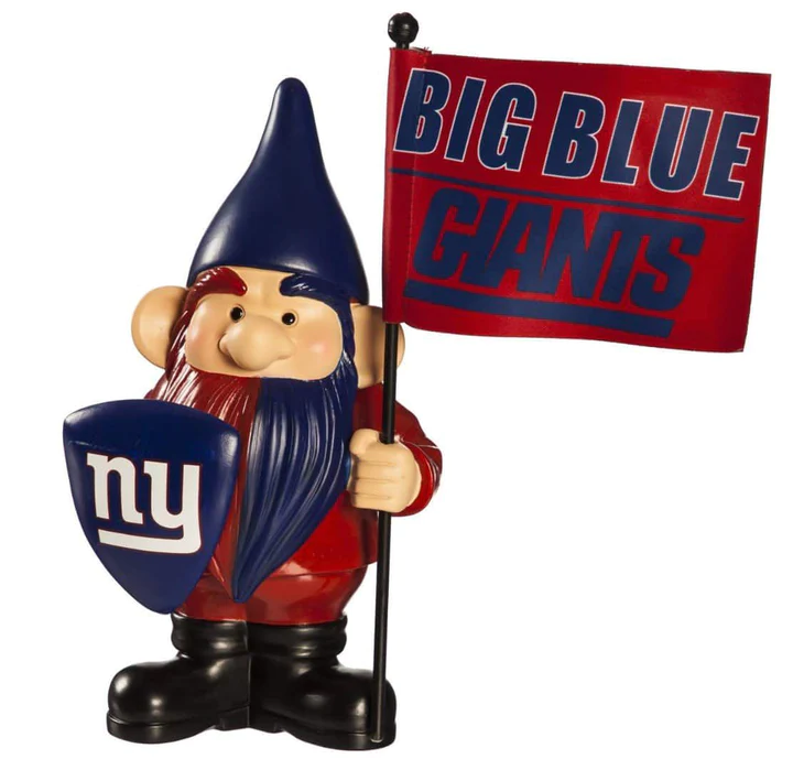 NEW YORK GIANTS FLAG HOLDER GNOME