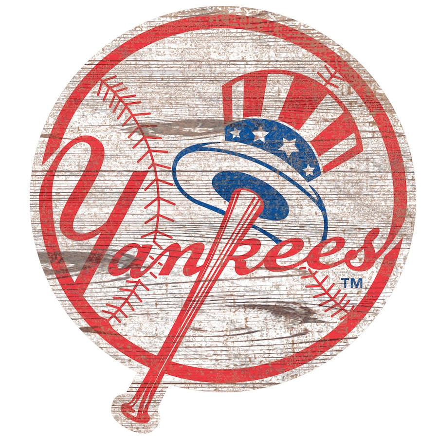 NEW YORK YANKEES DISTRESSED LOGO CUT OUT