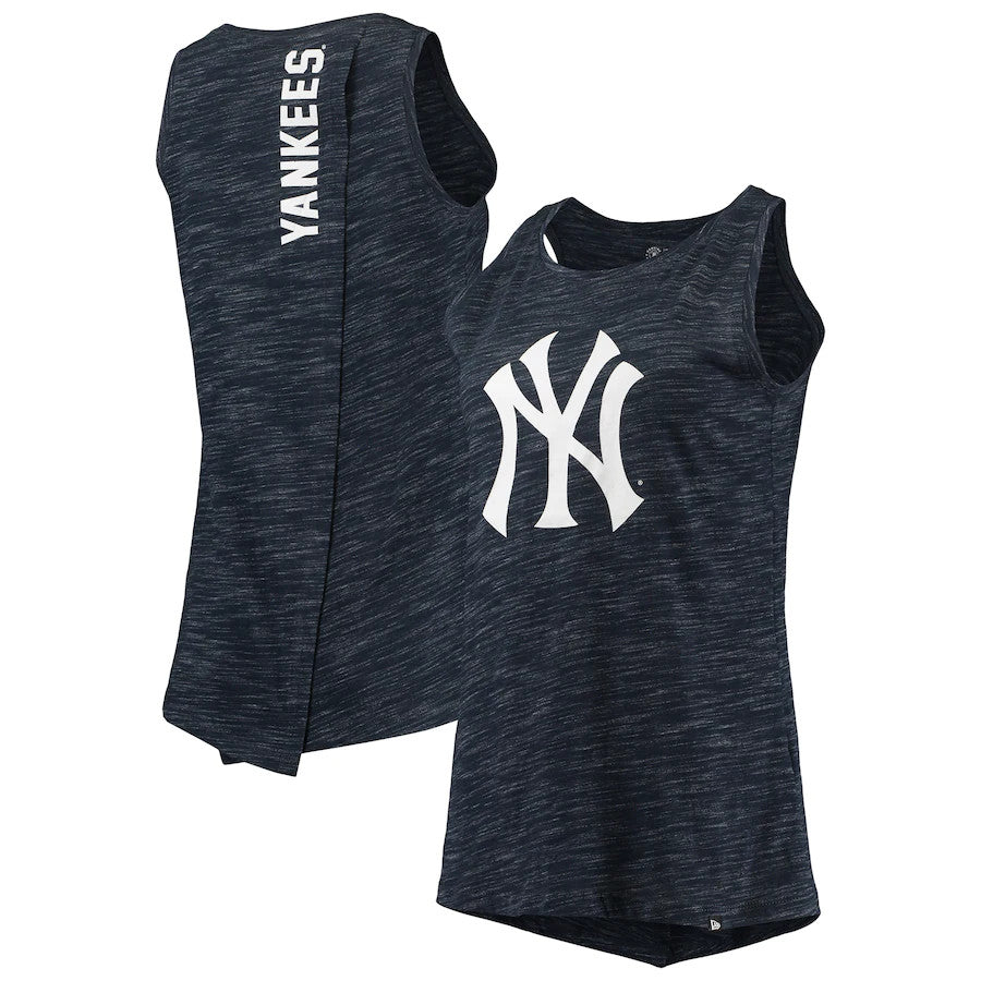 NEW YORK YANKEES WOMEN'S SPACE DYE SPLIT TANK