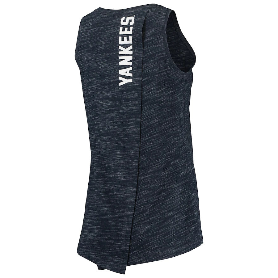 NEW YORK YANKEES WOMEN'S SPACE DYE SPLIT TANK