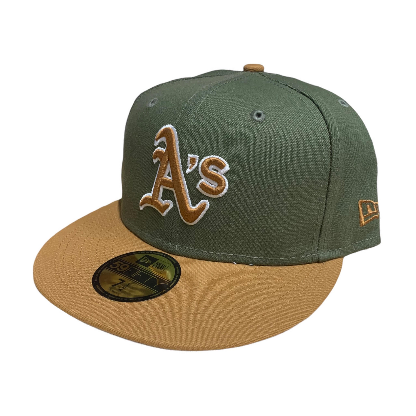 OAKLAND ATHLETICS 2-TONE COLOR PACK 59FIFTY FITTED HAT - BROWN