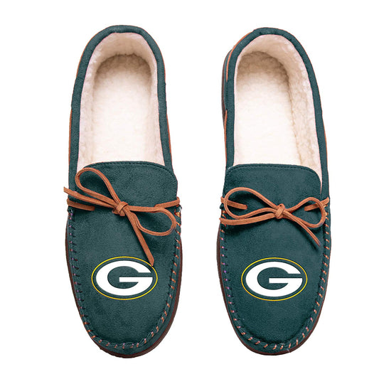 GREEN BAY PACKERS MOCCASIN SLIPPERS