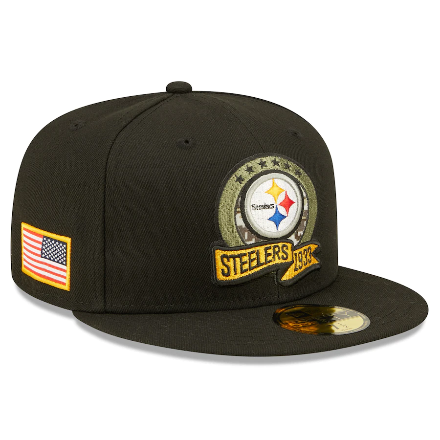 PITTSBURGH STEELERS 2022 SALUDO AL SERVICIO 59FIFTY GORRO AJUSTADO