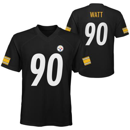 CAMISETA JUVENIL DE NIVEL MEDIO TJ WATT DE LOS STEELERS DE PITTSBURGH