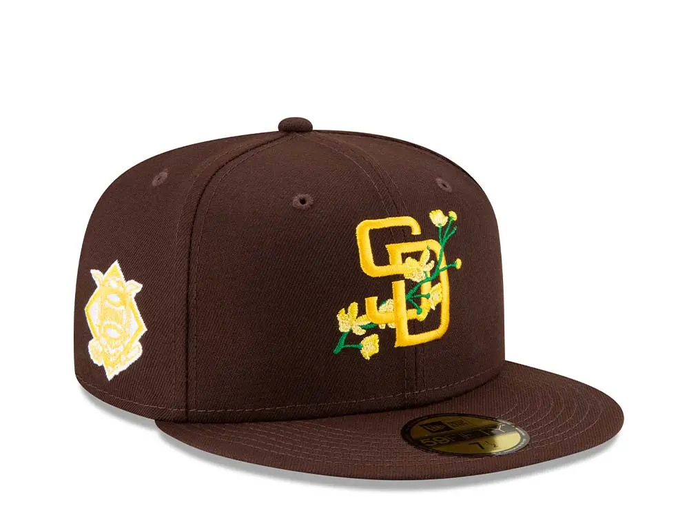 SAN DIEGO PADRES BLOOM SIDEPATCH 59FIFTY FITTED HAT