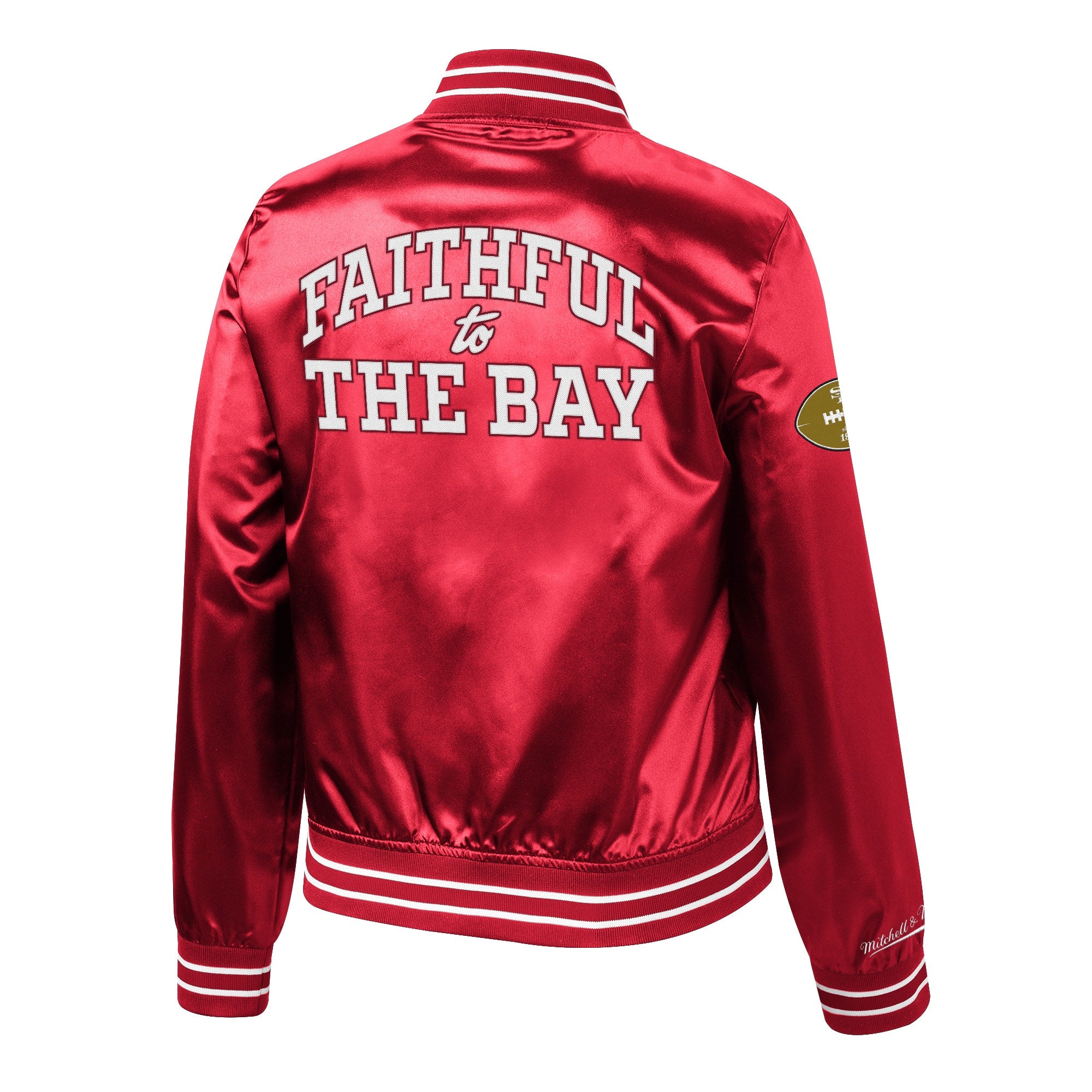 San Francisco 49ers Satin Jacket cheapest Womens S