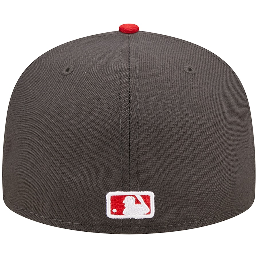 San Diego Padres 2-Tone Color Pack 59FIFTY Fitted Hat - Charcoal/ Red STCSCA / 7 1/4