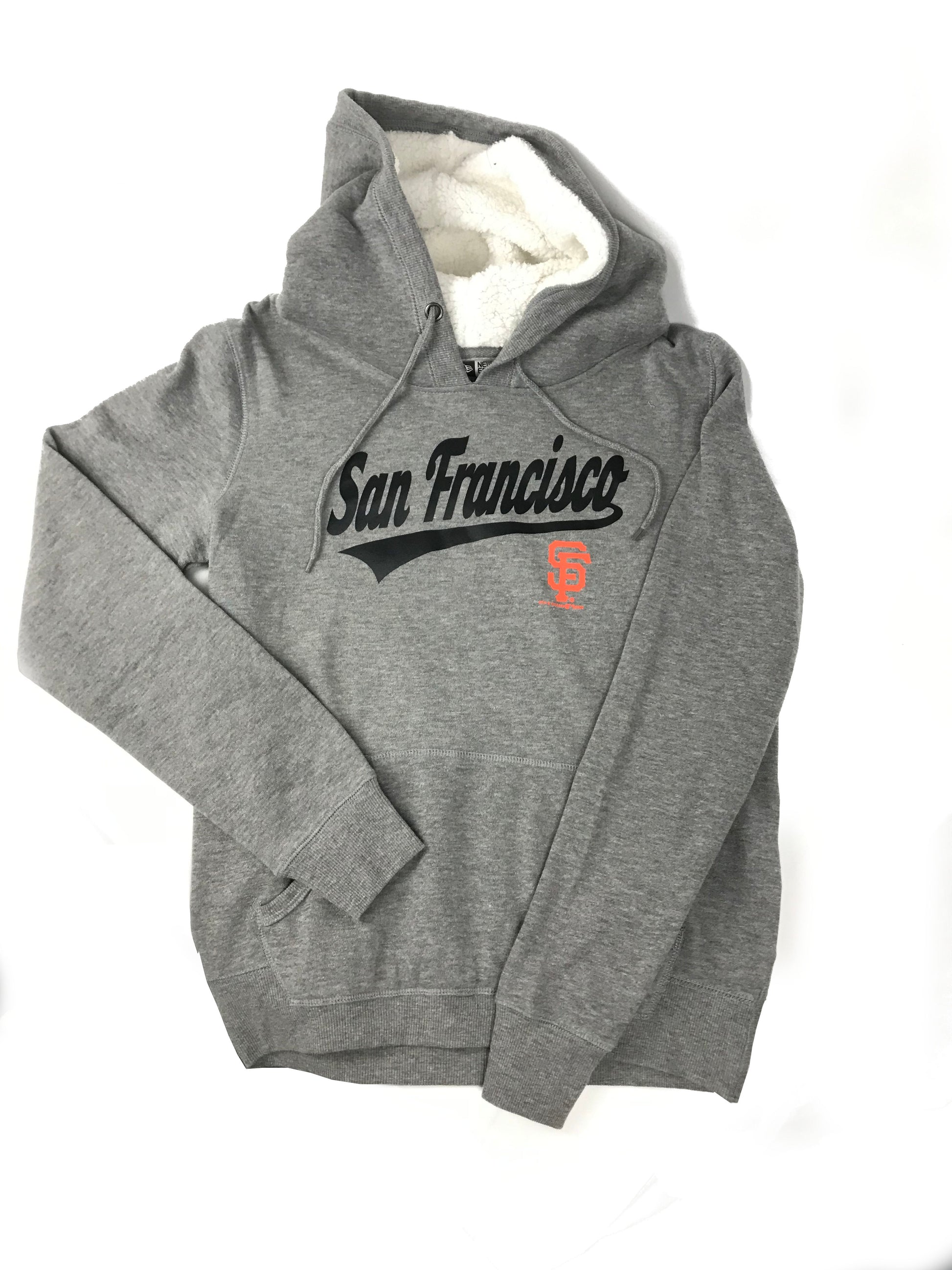 FIFTH&OCEAN San Francisco Giants Women's Foil City Name Hoodie Sweater 20 Gray / XL