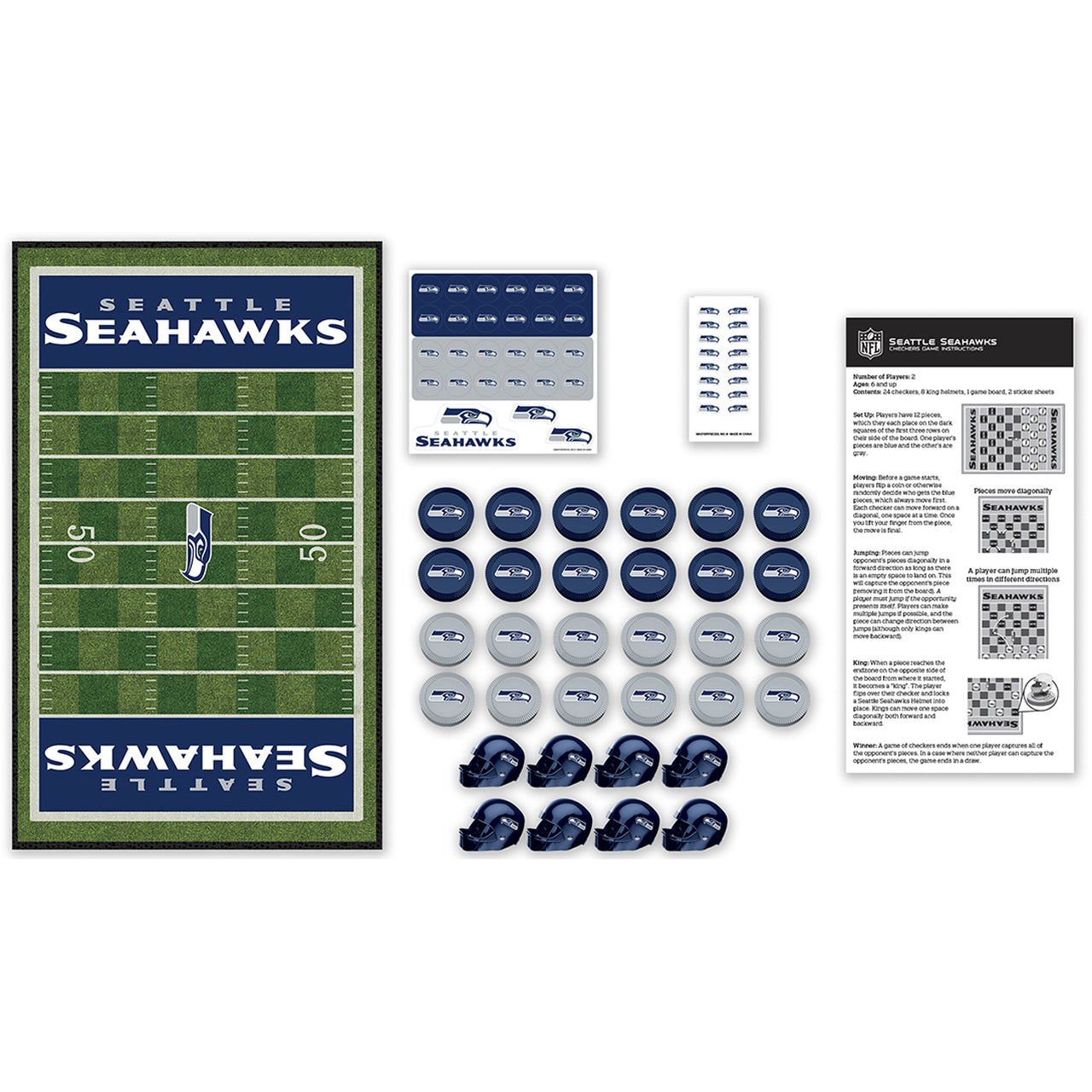 Masterpieces Seattle Seahawks Checkers