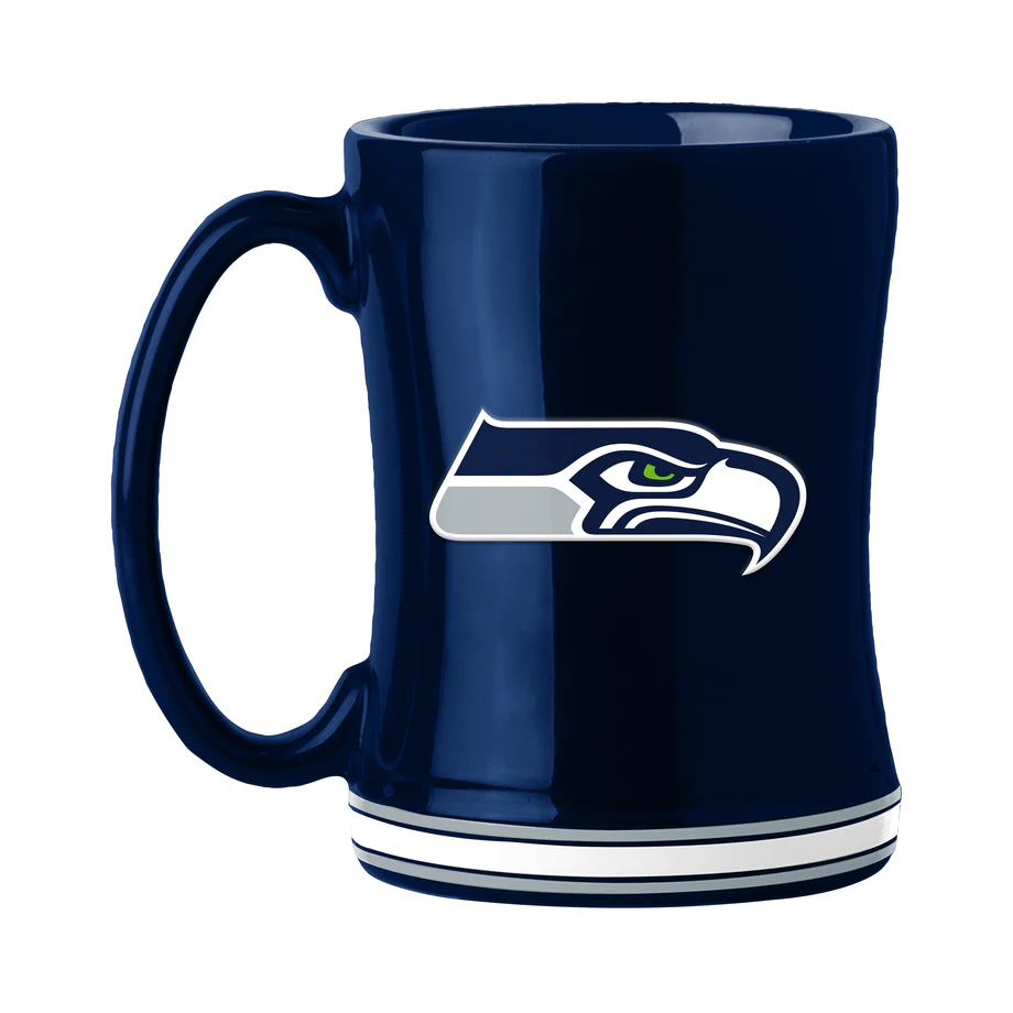 TAZA CON RELIEVE DE LOS SEAHAWKS DE SEATTLE