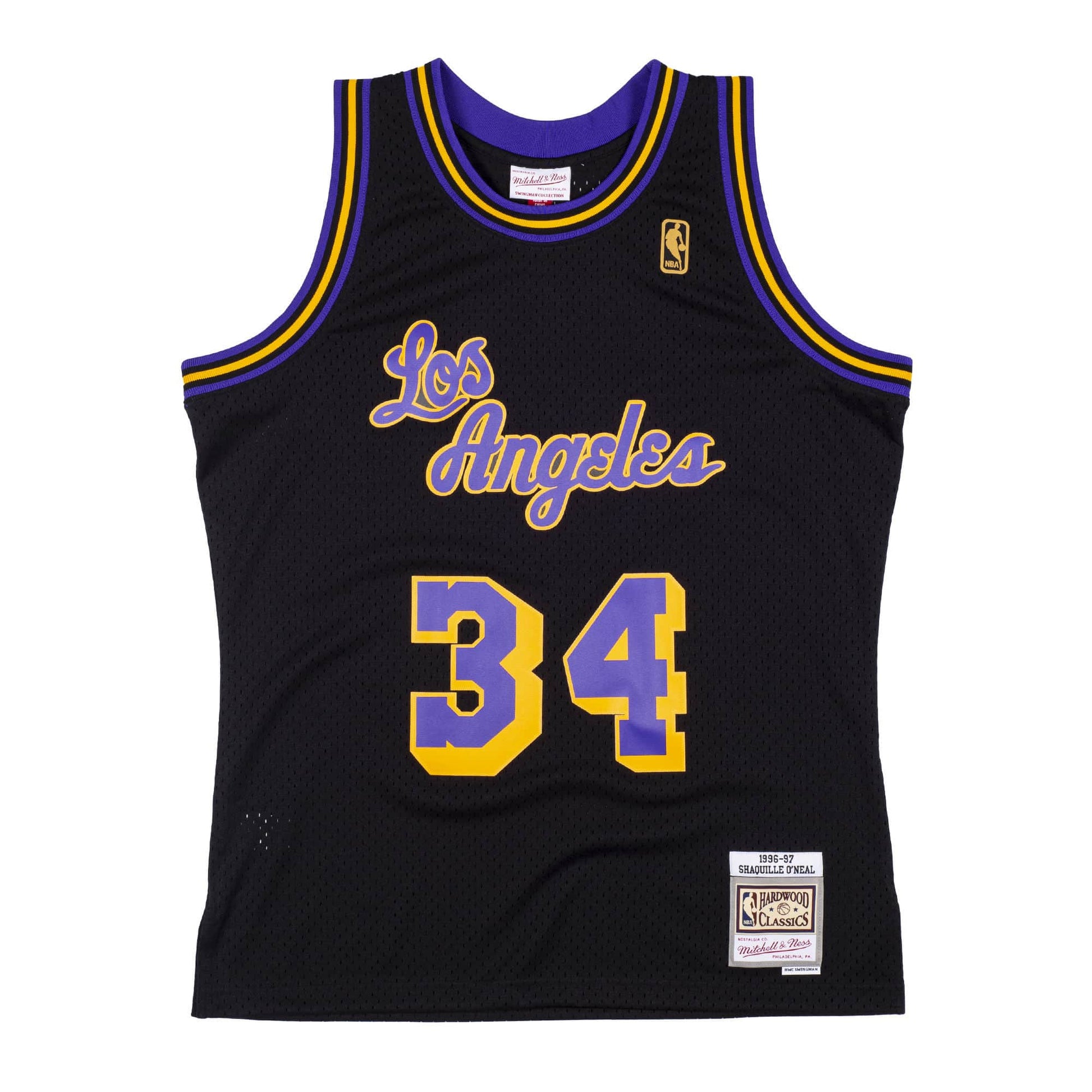 Men's Los Angeles Lakers Mitchell & Ness White/Purple Hardwood