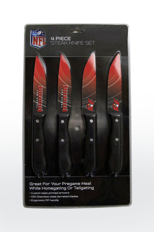 JUEGO DE CUCHILLOS TAMPA BAY BUCANEERS 4PK