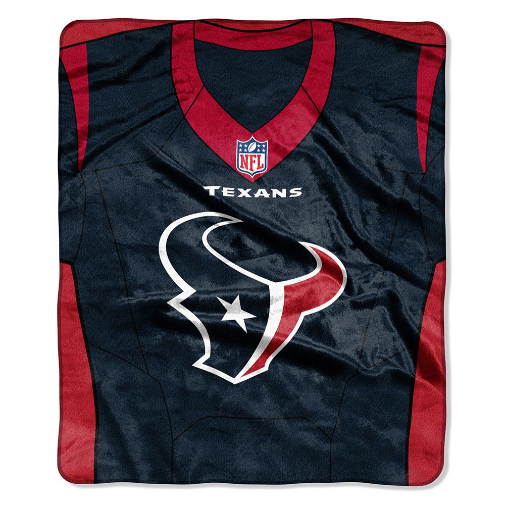 HOUSTON TEXANS L-SIDE 50"X60" RASCHEL THROW BLANKET