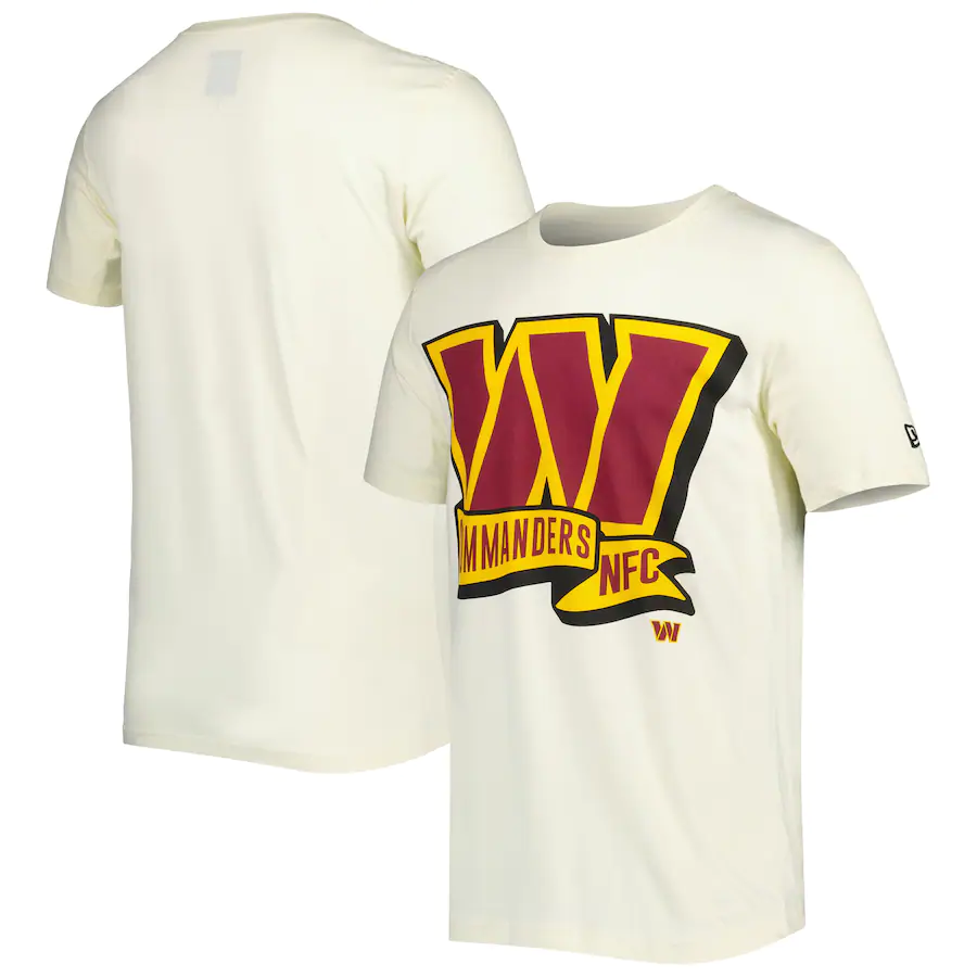 WASHINGTON COMMANDERS MEN'S 2022 SIDELINE T-SHIRT - CREAM