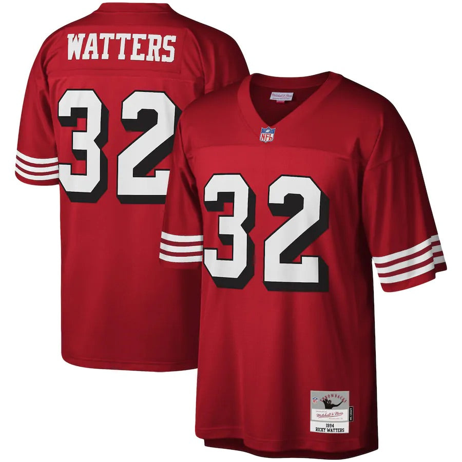 RICKY WATTERS SAN FRANCISCO 49ERS MEN'S MITCHELL & NESS 1994 PREMIER JERSEY